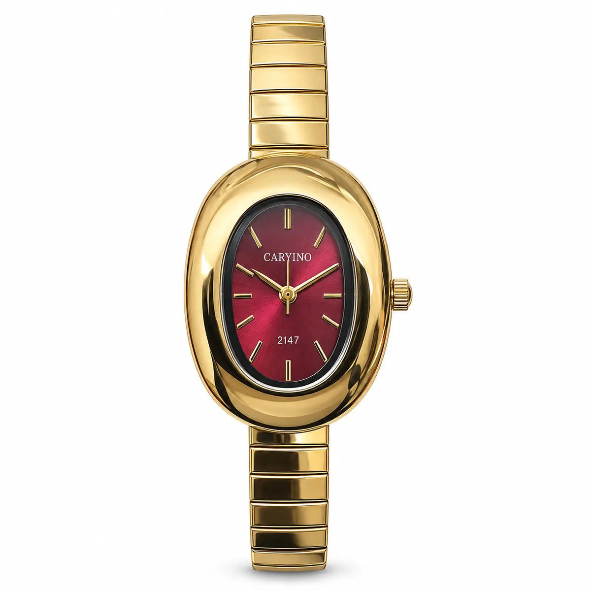 CARYINO 2147 Oval Dial Bracelet Watch