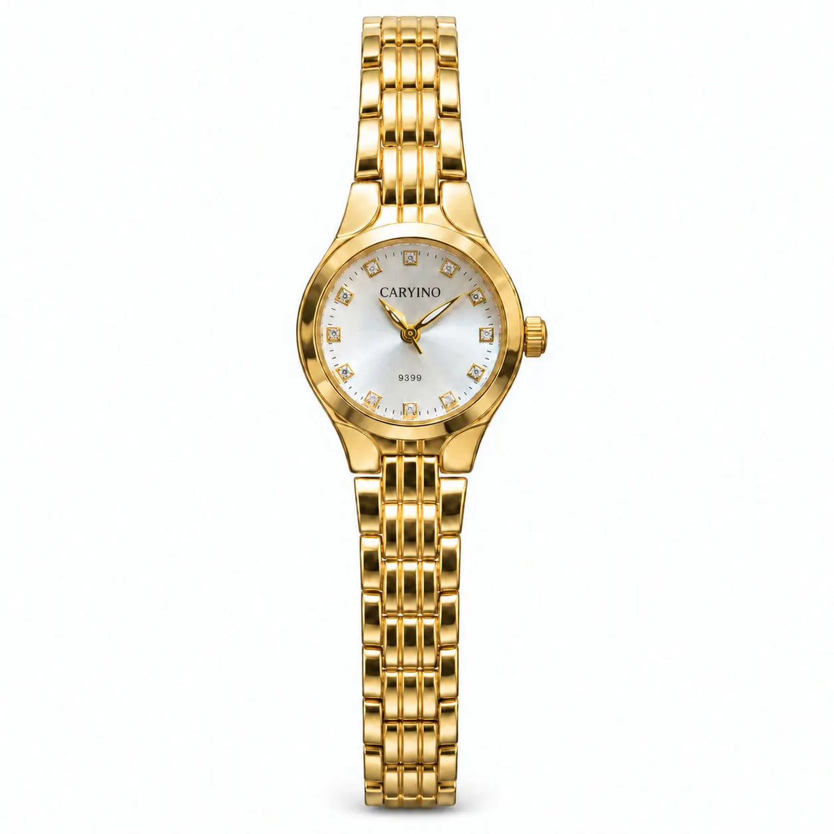 CARYINO 9399 Crystal Dial Gold Bracelet Watch