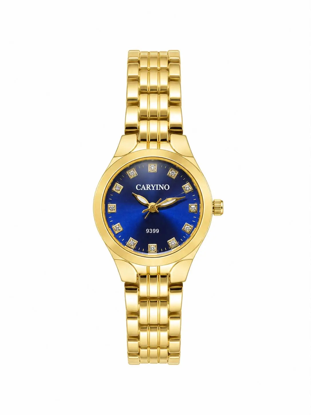 CARYINO 9399 Crystal Dial Gold Bracelet Watch