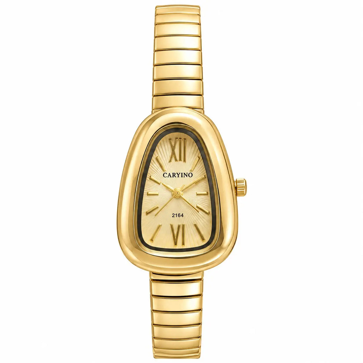 CARYINO Teardrop Dial Stretch Bracelet Watch