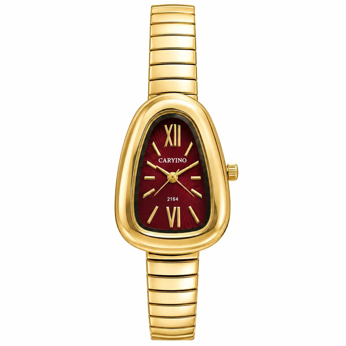 CARYINO Teardrop Dial Stretch Bracelet Watch