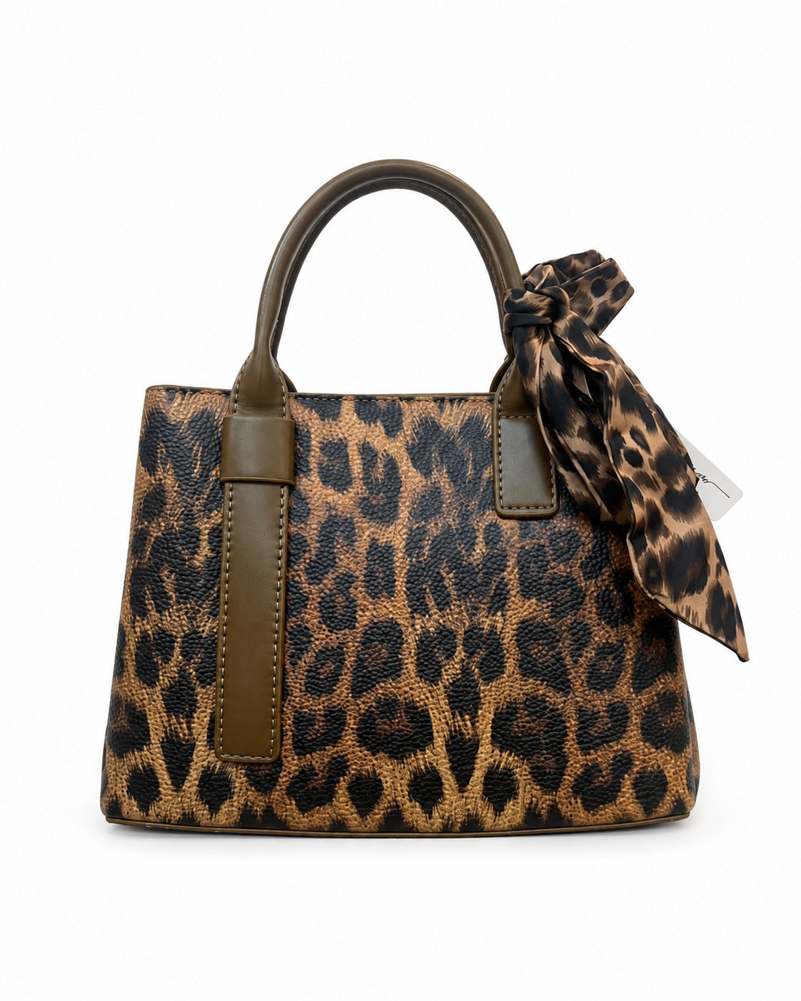 Classic Leopard Print Structured Handbag Pixie La Bella