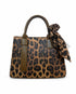 Classic Leopard Print Structured Handbag Pixie La Bella