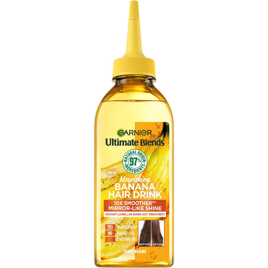 Looking for natural hair products online? Garnier Ultimate Blends Banana Hair Drink is a nourishing choice. Buy hair care products online and discover our range of hair treatment products online for ultimate hair health.
