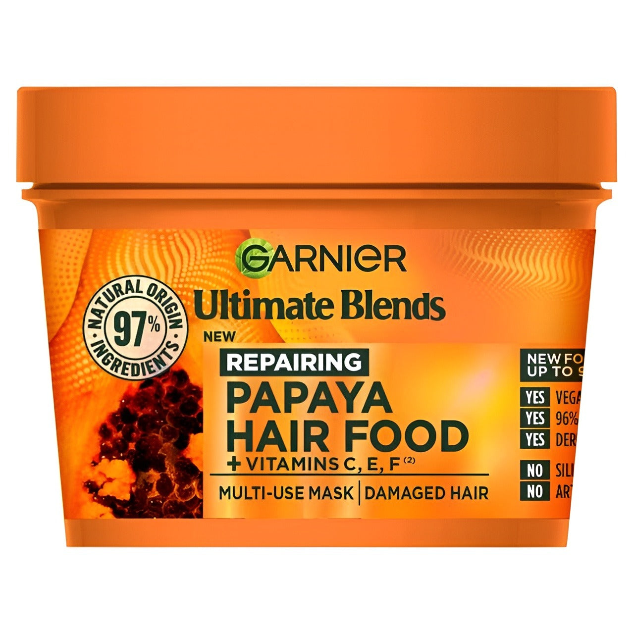 Nourish your hair with Garnier Ultimate Blends Papaya Hair Food. While not a skin care product, it&
