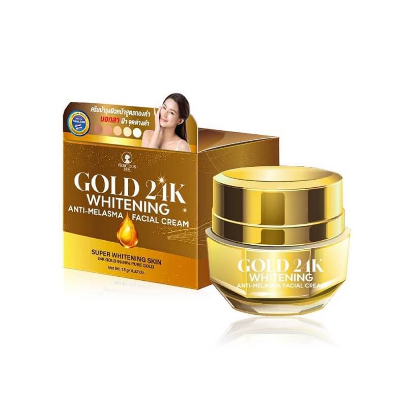 Precious Gold 24K Whitening Anti Melasma Cream 50g