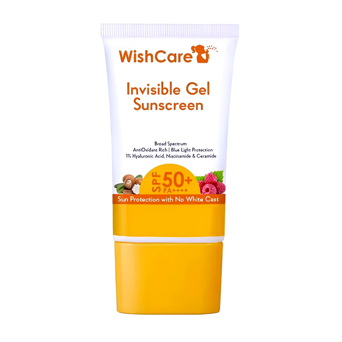 Shop online in Bangladesh for WishCare Invisible Gel Sunscreen SPF 50+ PA++++. This broad spectrum sunscreen offers superior protection against UVA/UVB rays and blue light, with a lightweight, invisible gel formula and no white cast. Enriched with hyaluronic acid, niacinamide, and ceramide for healthy skin. Buy the best sun care products online.