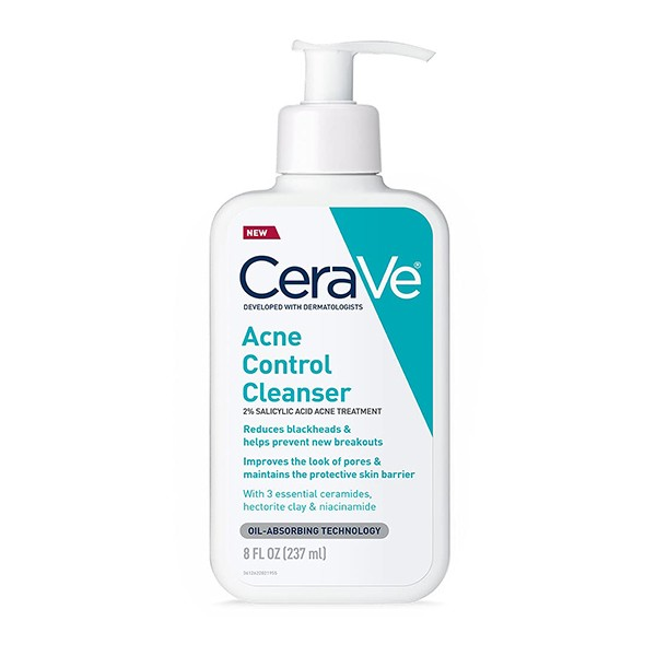 Cerave acne control cleanser 2% salicylic acid acne treatment 237ml