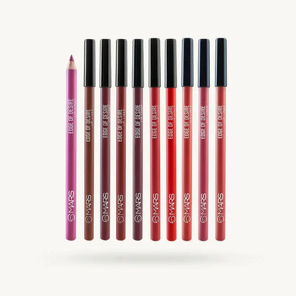 Mars Edge of Desire Lip Liner Pencil Set – 10pcs Pixie La Bella
