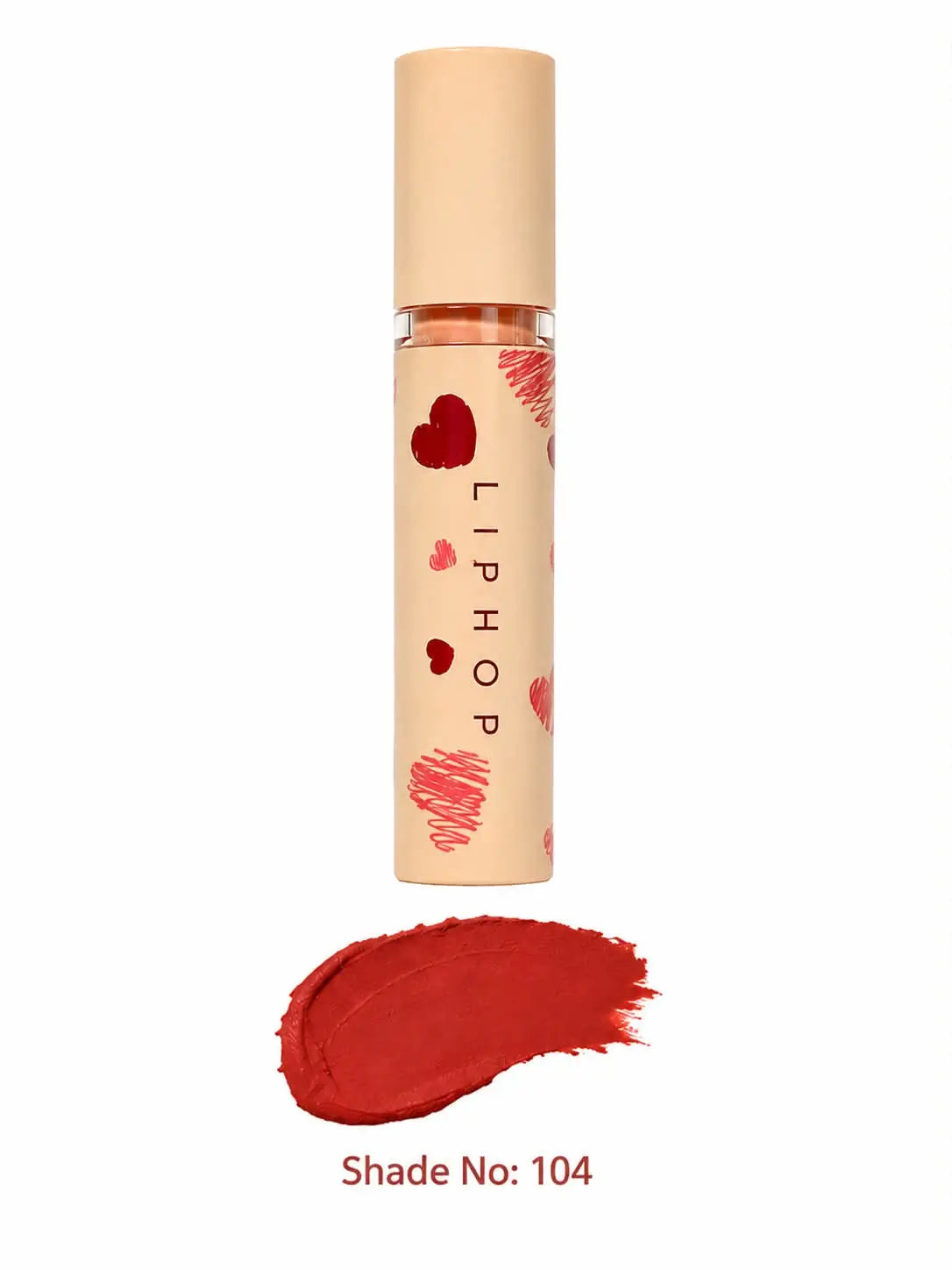 LIPHOP Heart Print Lip Glaze Pixie La Bella