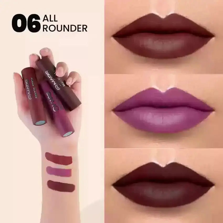 MARS Set of 3 Matte Lipsticks Box
