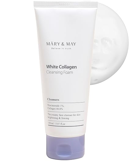 Mary&amp;May White Collagen Cleansing Foam (150ml / 5.07 fl oz)