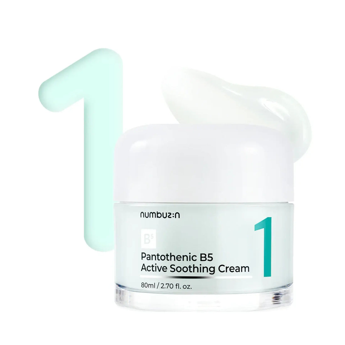 Numbuzin No.1 Pantothenic B5 Active Soothing Cream: Soothe and strengthen your skin barrier. Shop best online skincare stores for organic beauty products for skin. Buy anti-aging cream product and more today! 