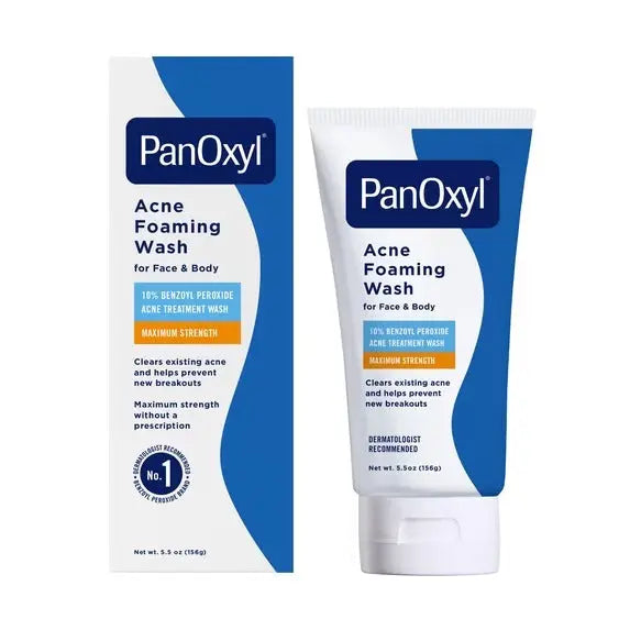 PanOxyl Acne Foaming Wash 10% Benzoyl Peroxide 5.5 oz 156g