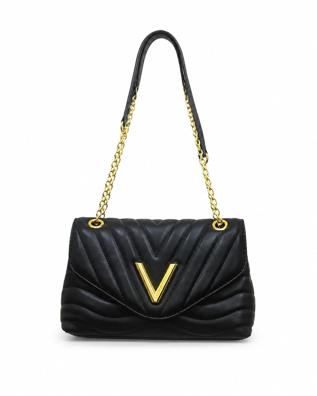 Quilted Chain Strap Shoulder Handbag Pixie La Bella