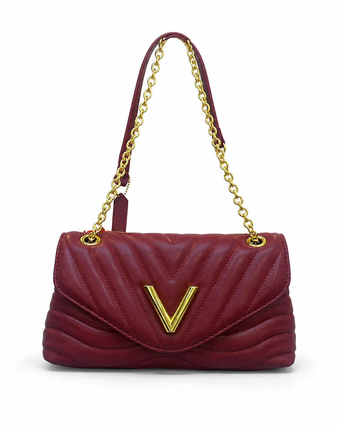 Quilted Chain Strap Shoulder Handbag Pixie La Bella