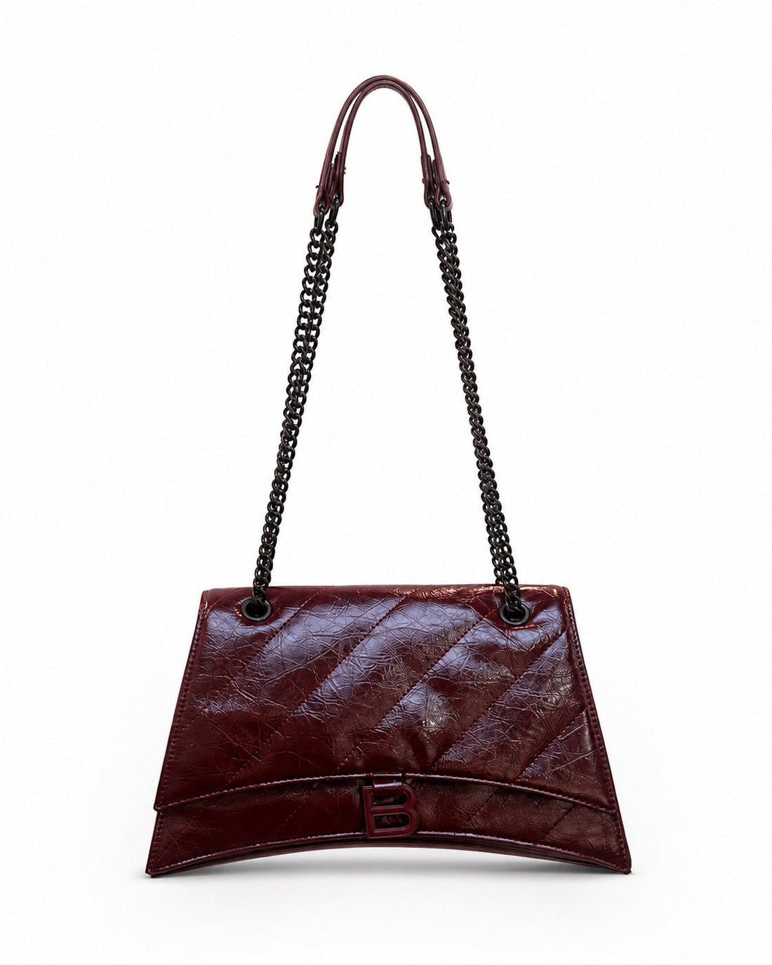 Quilted Shoulder Bag with Chain Strap