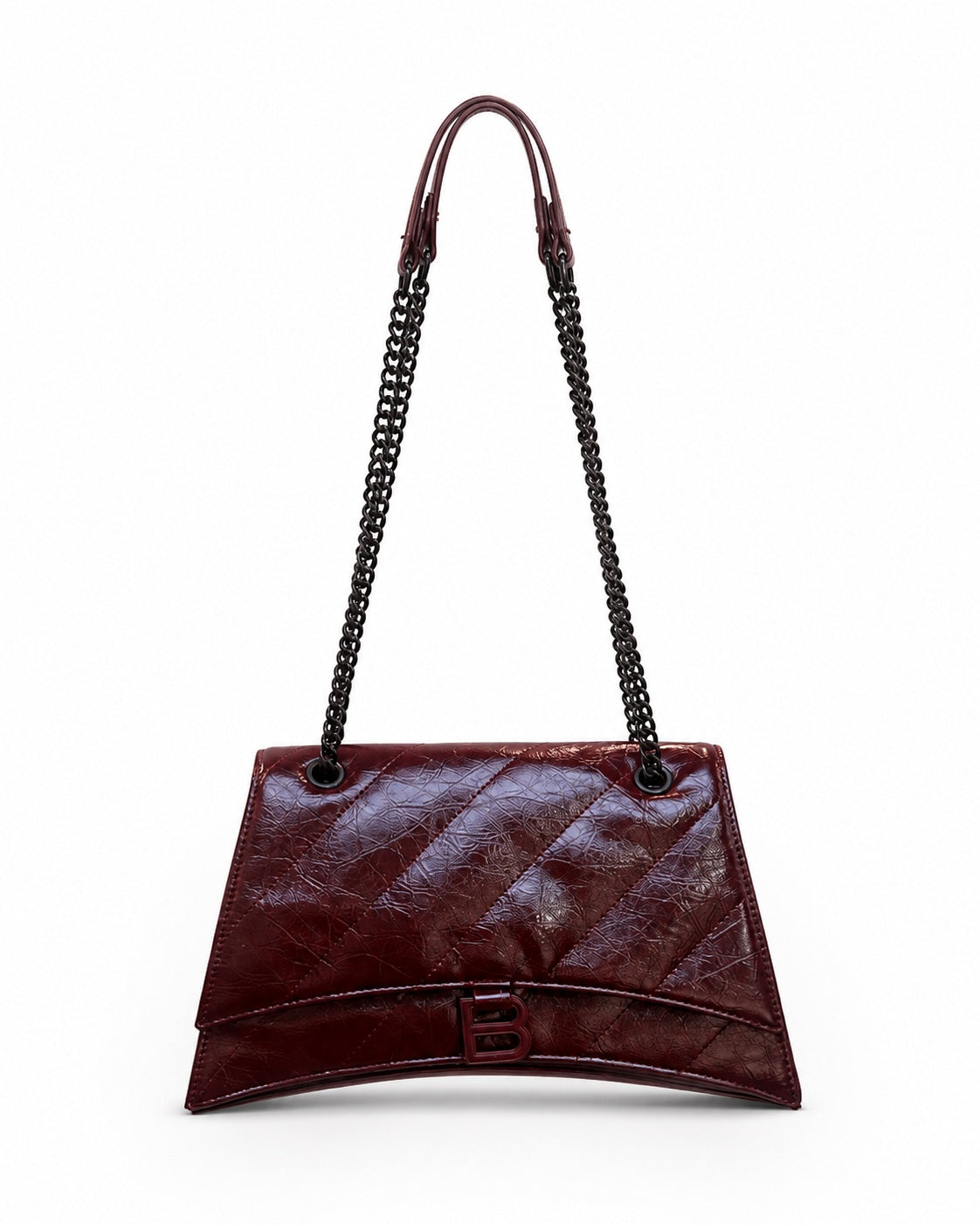 Quilted Shoulder Bag with Chain Strap