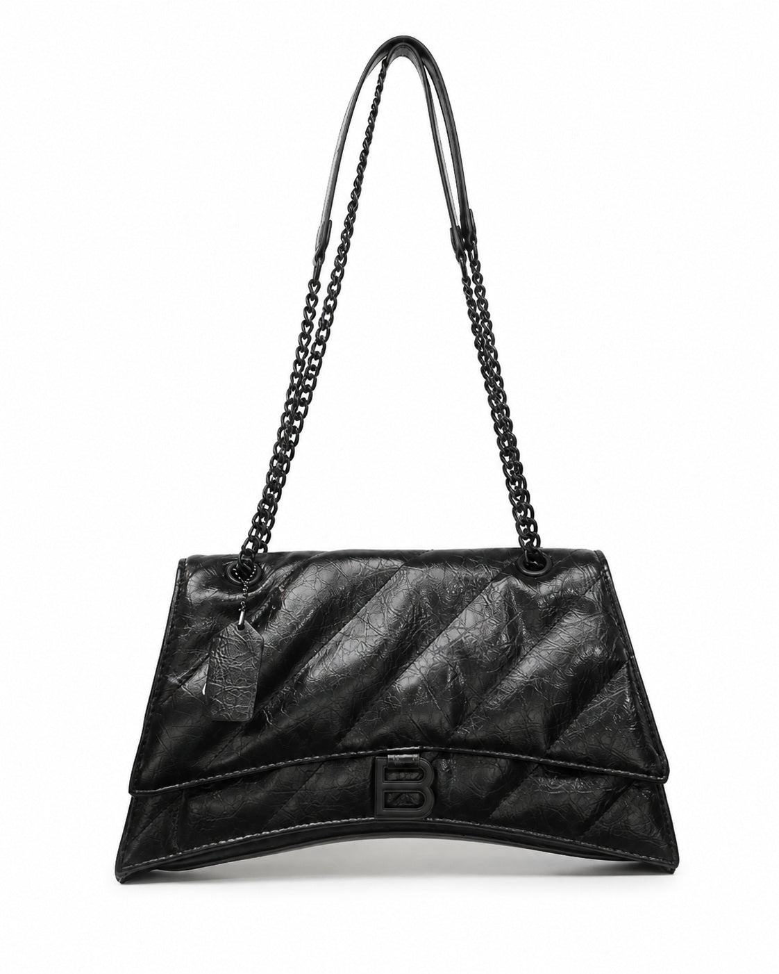 Quilted Shoulder Bag with Chain Strap