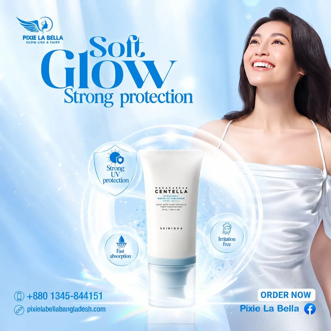 SKIN1004 Hyalu-Cica Water-Fit Sun Serum Price in Bangladesh