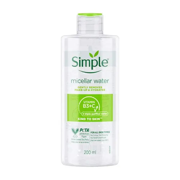 Simple Kind To Skin Micellar Cleansing Water 200ml Pixie La Bella