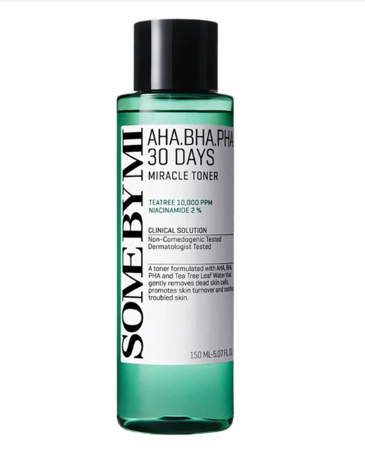 Looking for an exfoliating toner in Bangladesh? Try SOME BY MI AHA BHA PHA 30 Days Miracle Toner. Fights breakouts and improves skin texture. Shop Korean skincare for best toner results in clearing and smoothing your skin.