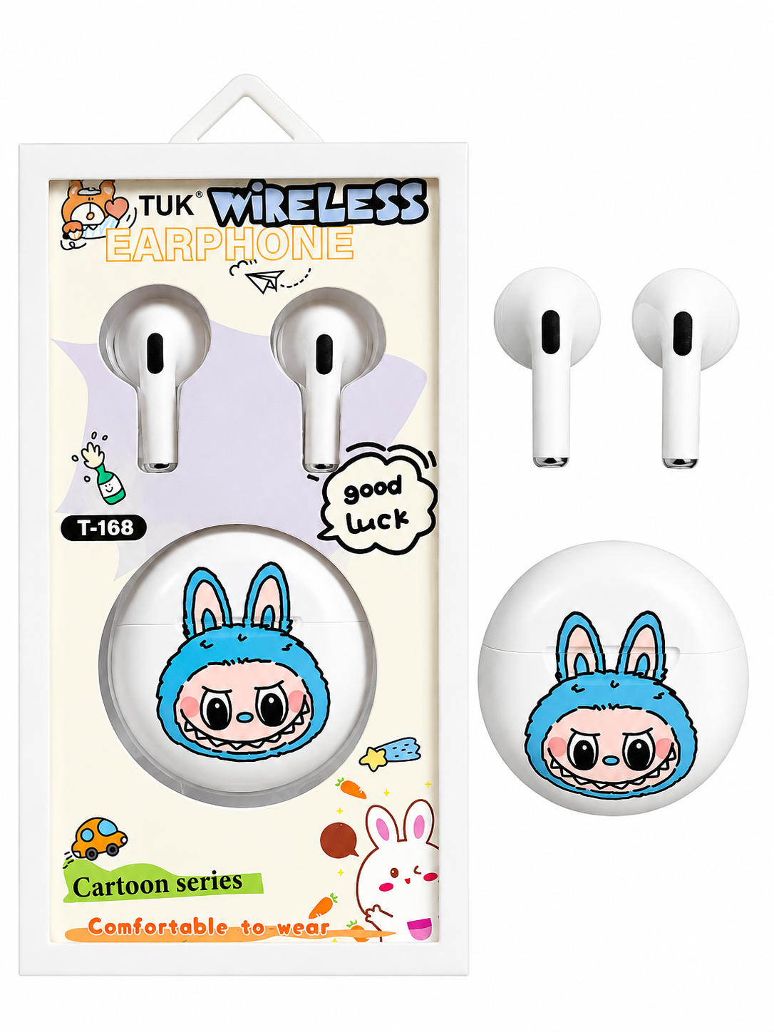 Cute Cartoon Wireless Earbuds TUK Cute Cartoon Wireless Earbuds