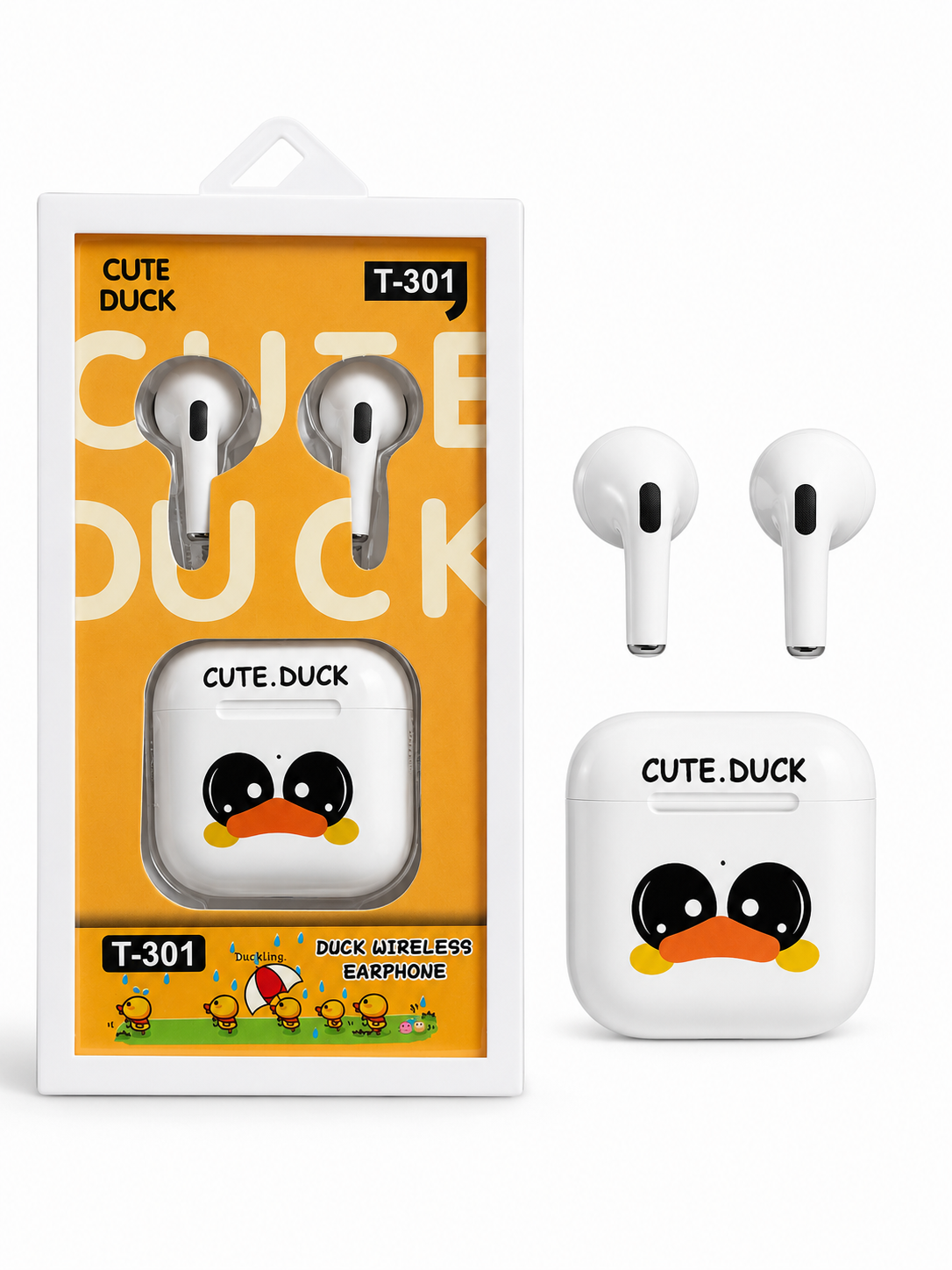 Cute Cartoon Wireless Earbuds Teary-Eyed Duck