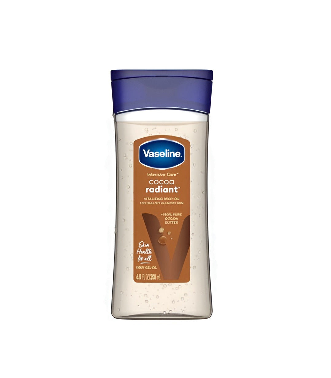 Shop online in Bangladesh for Vaseline Intensive Care Cocoa Radiant Body Gel Oil, a top skin care product for moisturizing and brightening.  Find the best skin care products and natural moisturizers at affordable prices.  Perfect for daily use as a skin beauty cream.
