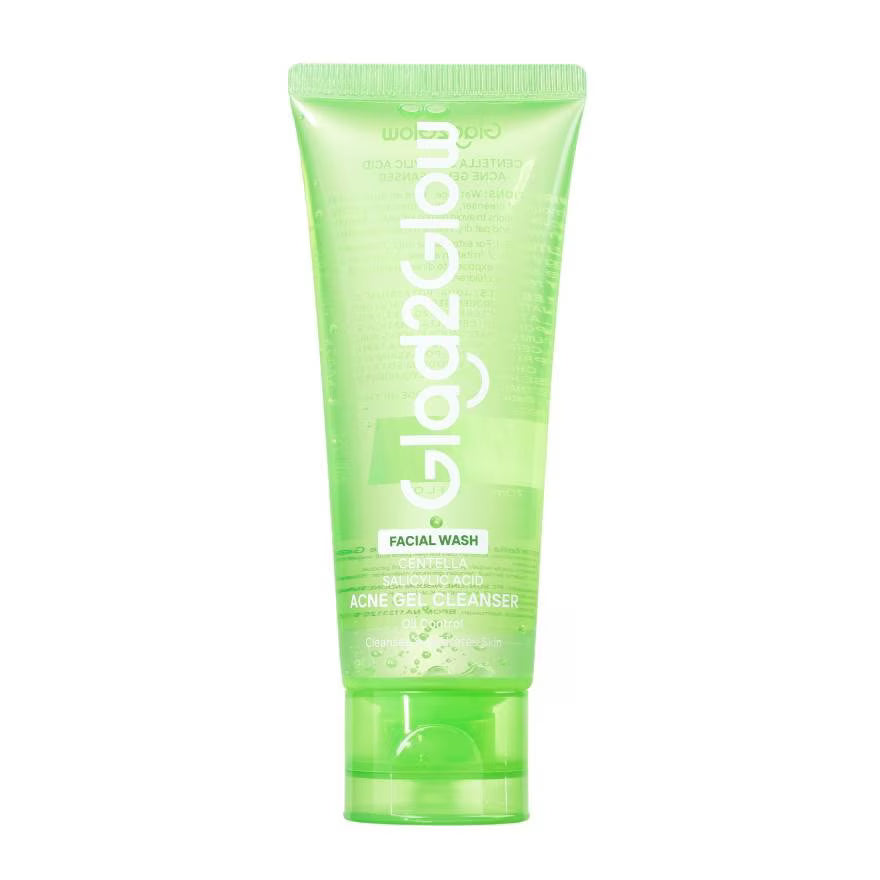 Glad2glow Centella Salicylic Acid Acne Gel Cleanser 70ml