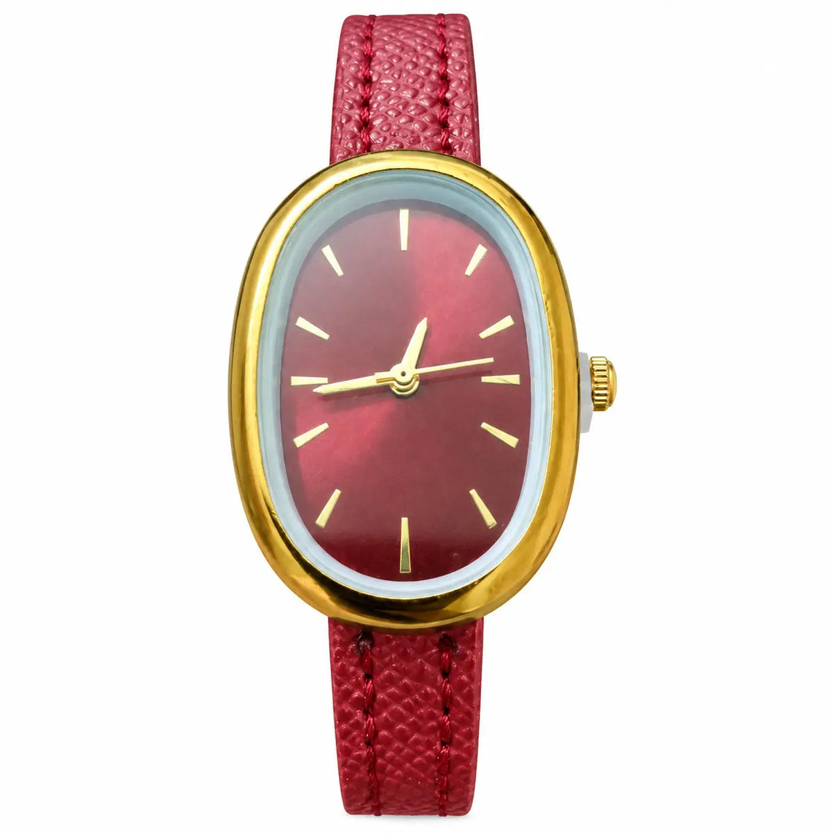 Women’s Minimalist Oval Dial Strap Watch