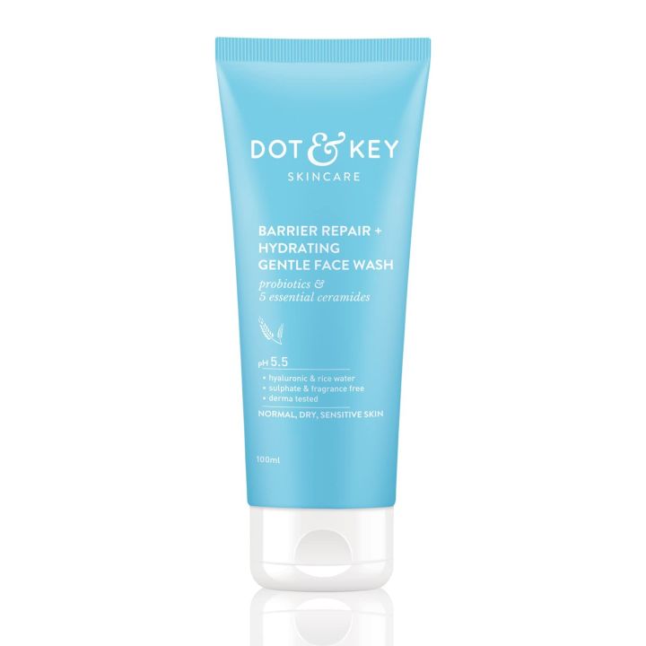 Dot &amp; Key Barrier Repair + Hydrating Gentle Face Wash-100 ml