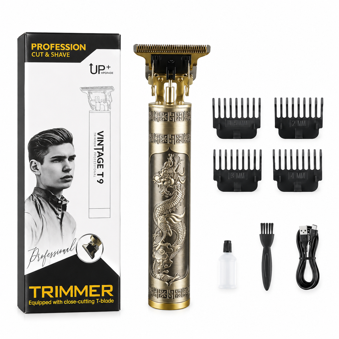 Vintage T9 Professional Cordless Hair &amp; Beard Trimmer
