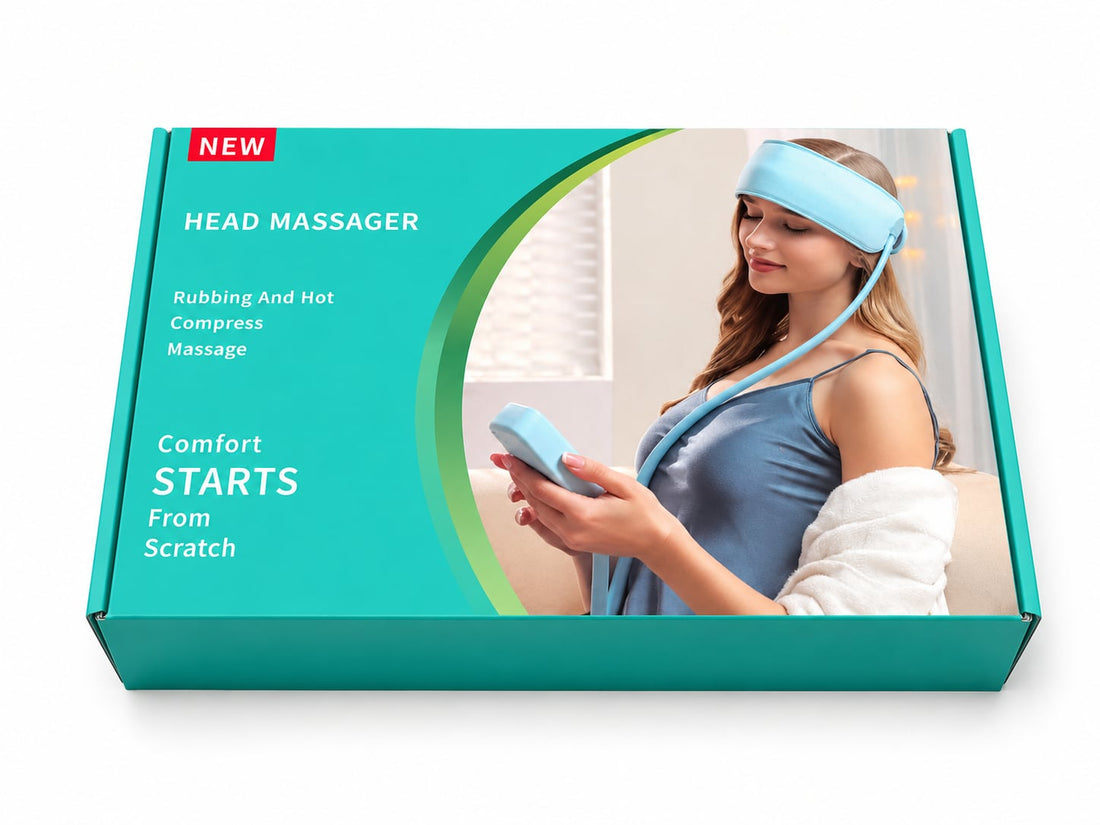 Portable Head Massager with Heat, Air Compression &amp; Vibration