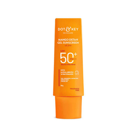 Dot &amp; Key Mango + Detan Gel Sunscreen (Oil Free), SPF 50+ PA+++ 80g