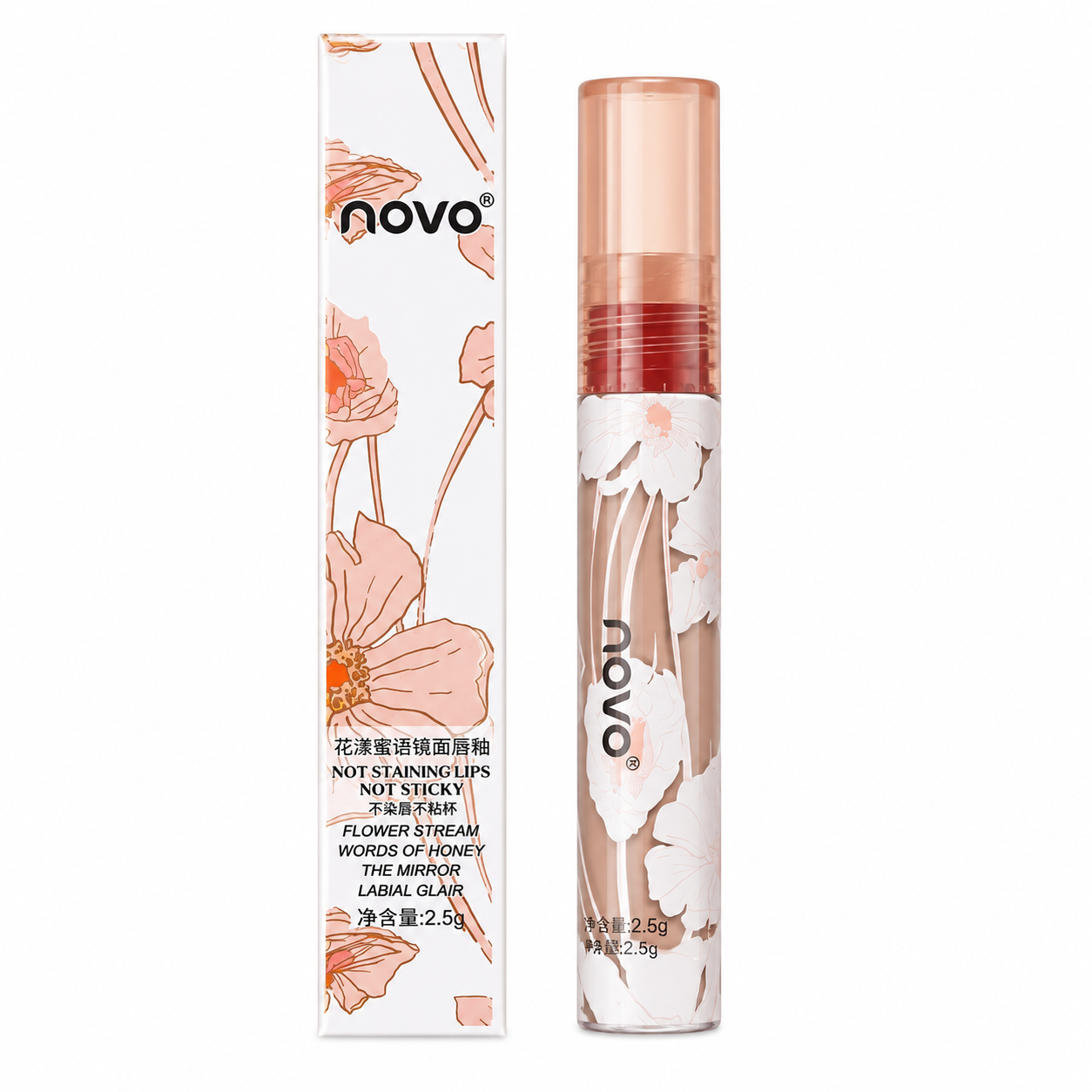 NOVO Flower Stream Honey Mirror Lip Glaze