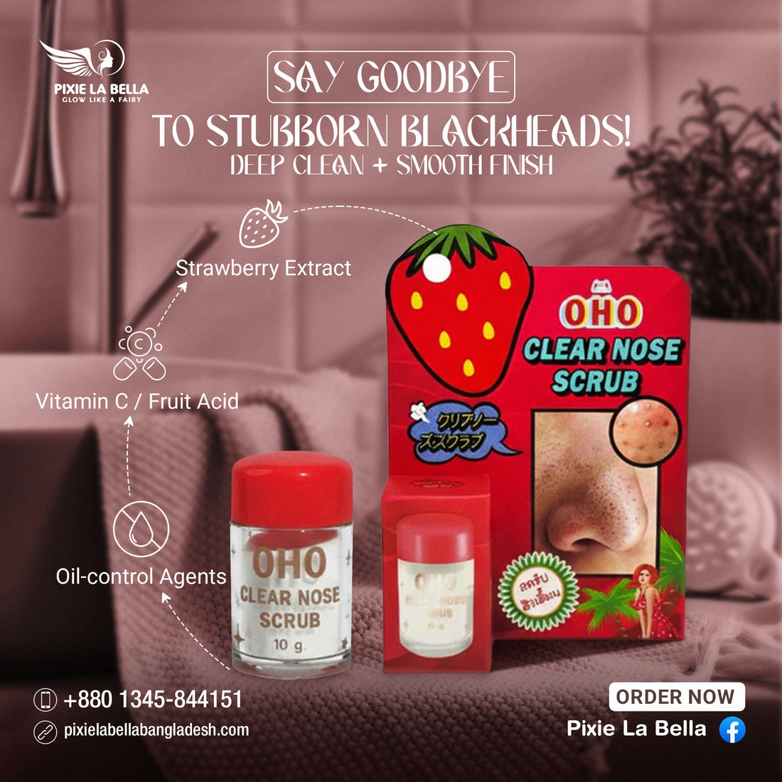 OHO Clear Nose Scrub 10g