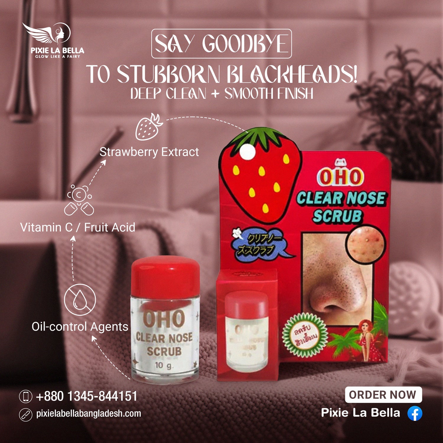 OHO Clear Nose Scrub 10g
