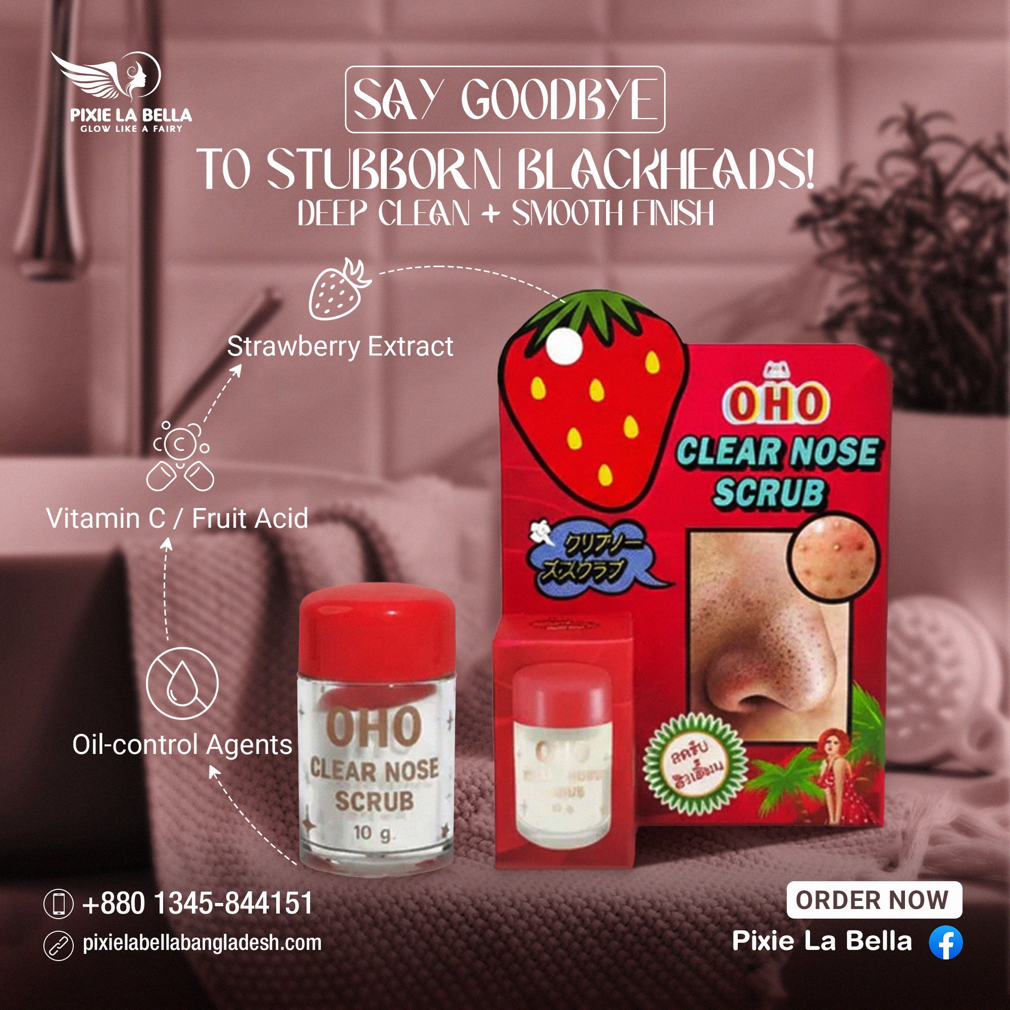 OHO Clear Nose Scrub 10g