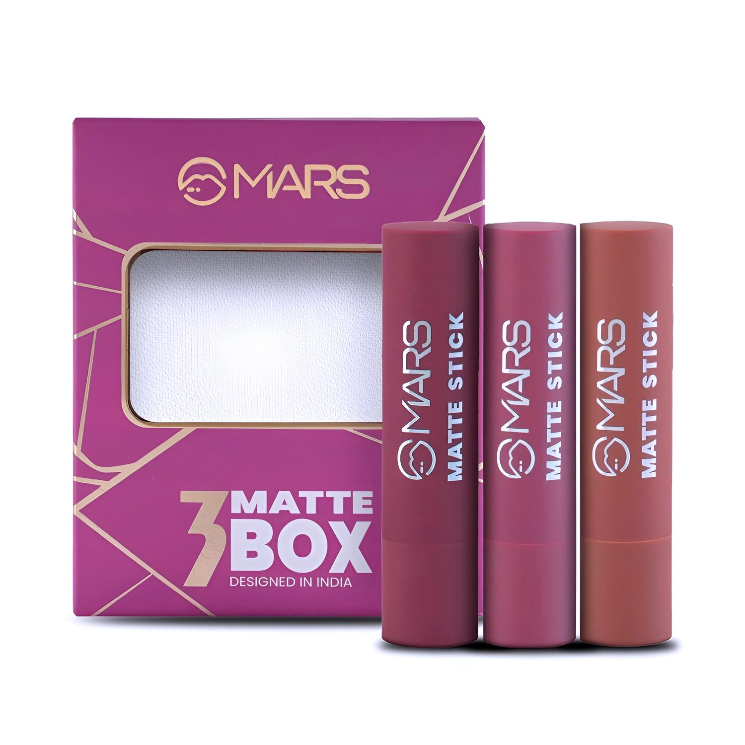 Matte Lipsticks Box | Set of 3 02 peaches and nudes