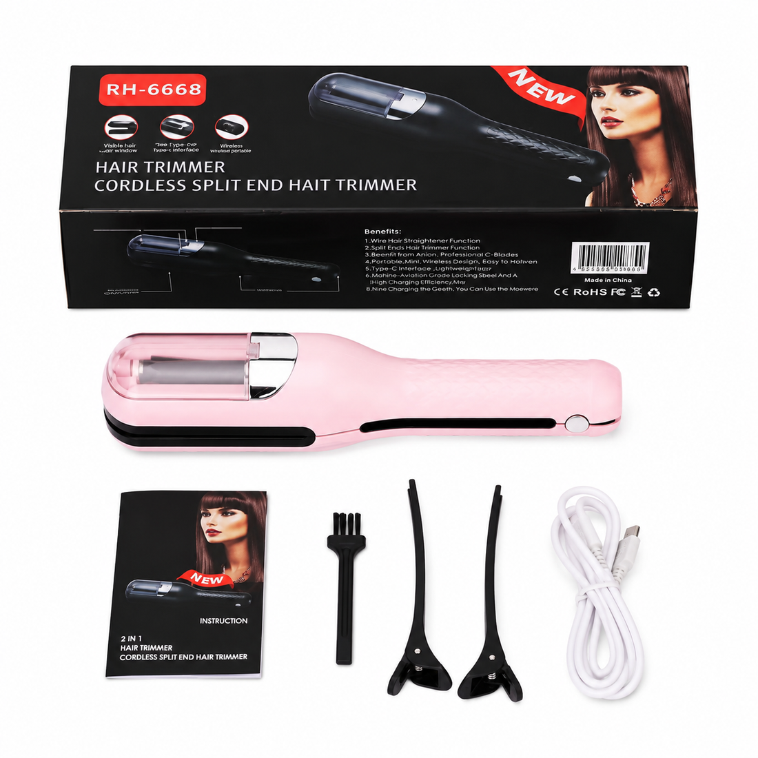 RH-6668 Cordless Split End Hair Trimmer