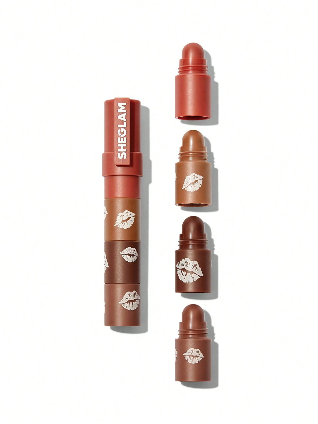 Sheglam Mega Lip Stacks-Brown-Brownie Stack